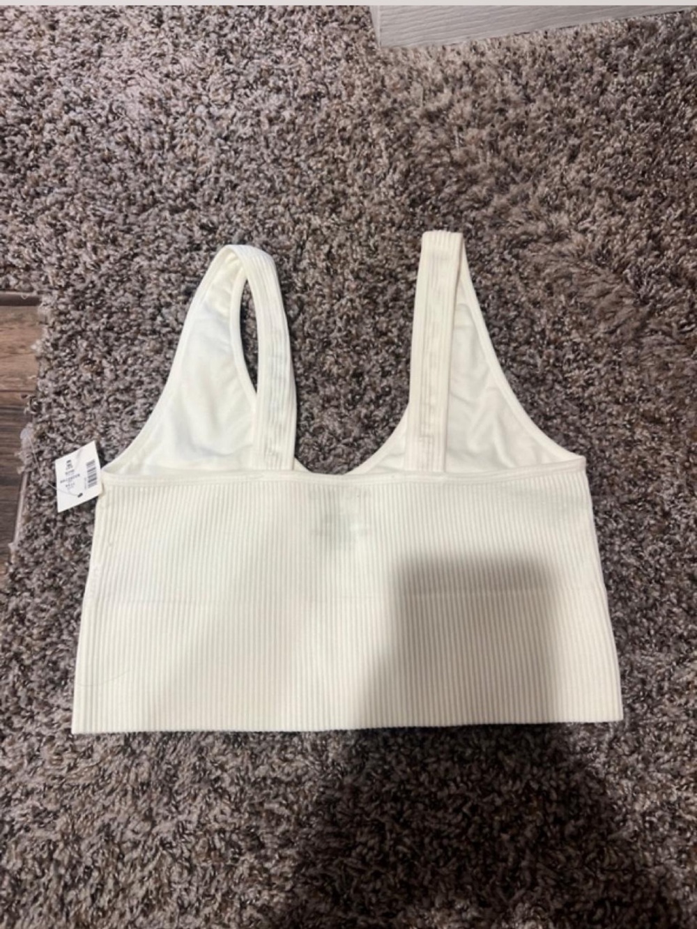 Aeropostale Ribbed Seamless Bralette in Cream